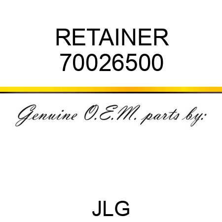 RETAINER 70026500
