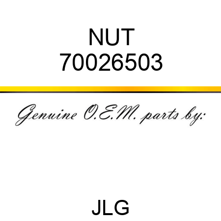 NUT 70026503