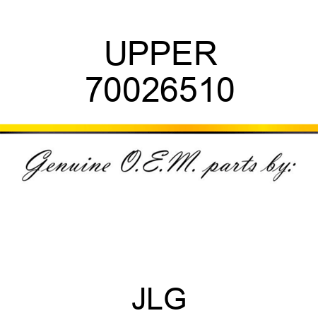 UPPER 70026510