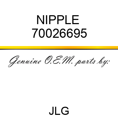 NIPPLE  70026695