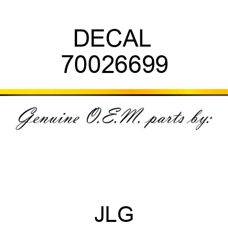 DECAL  70026699