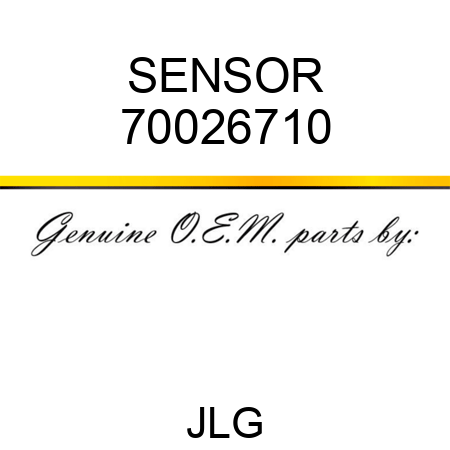 SENSOR 70026710