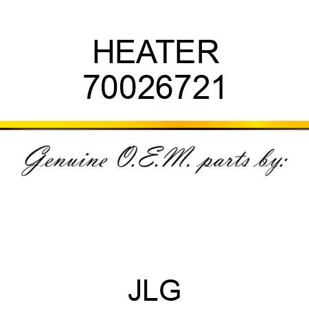 HEATER 70026721
