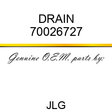 DRAIN 70026727