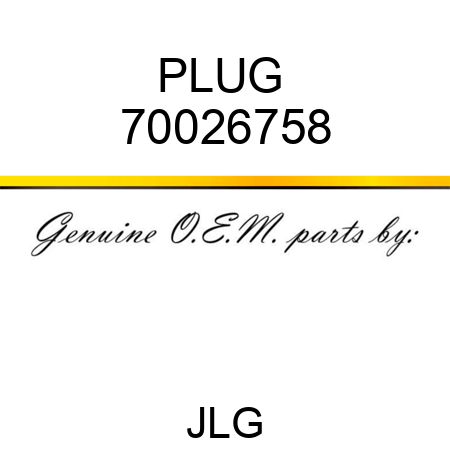 PLUG  70026758