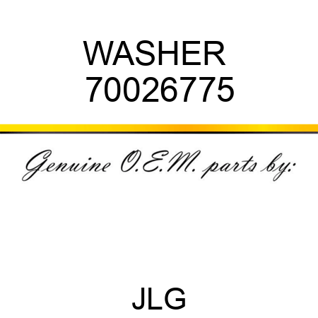 WASHER  70026775