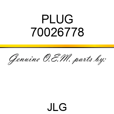 PLUG 70026778