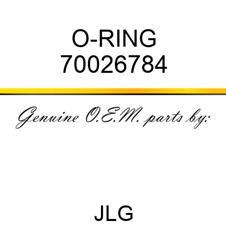 O-RING 70026784