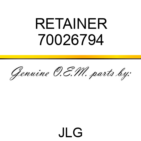 RETAINER 70026794