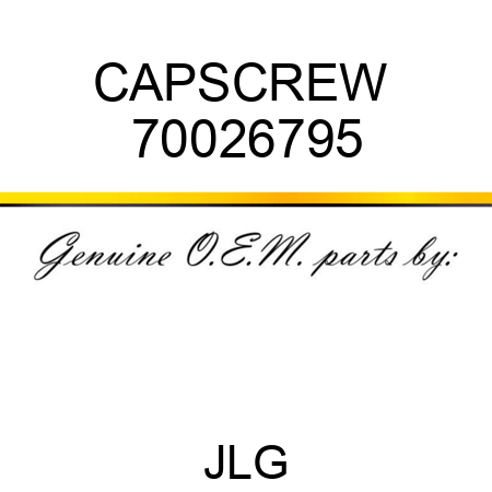 CAPSCREW  70026795