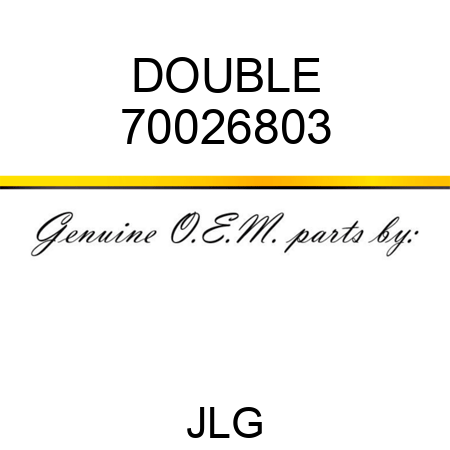 DOUBLE 70026803