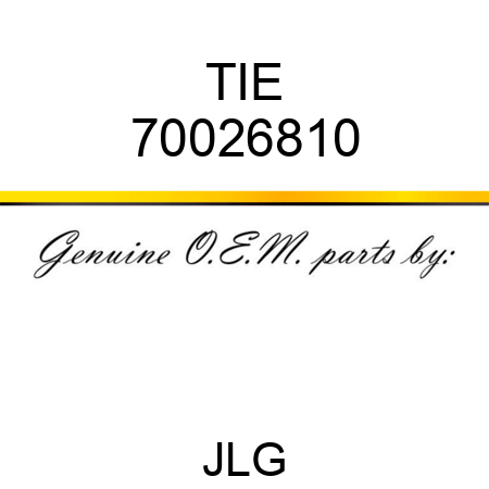 TIE 70026810
