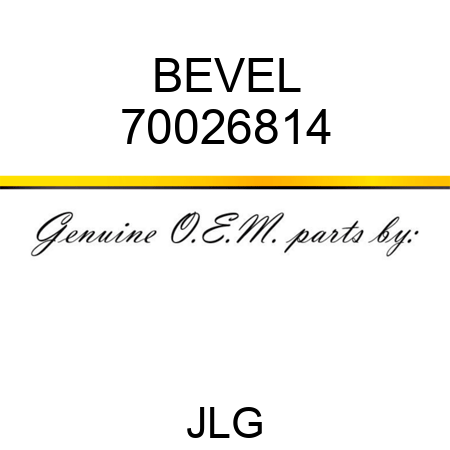 BEVEL 70026814