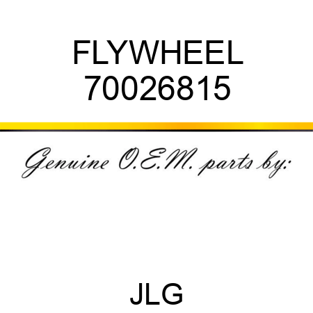 FLYWHEEL 70026815