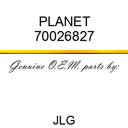 PLANET 70026827