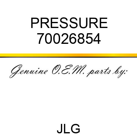 PRESSURE 70026854
