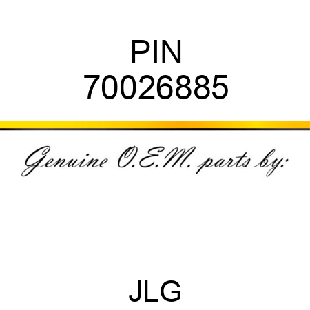 PIN 70026885