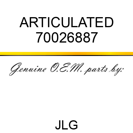 ARTICULATED 70026887