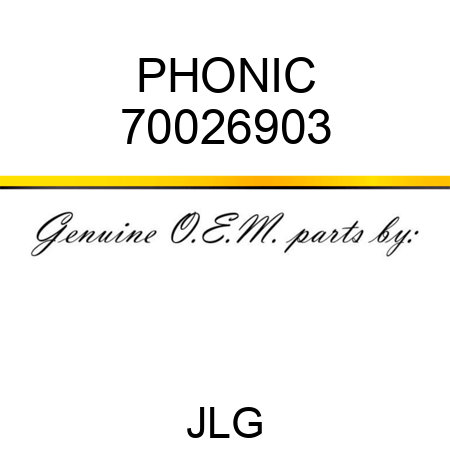 PHONIC 70026903