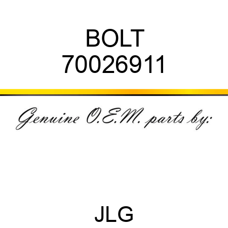 BOLT 70026911