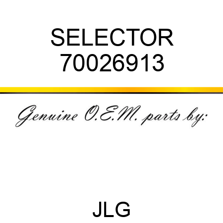 SELECTOR 70026913