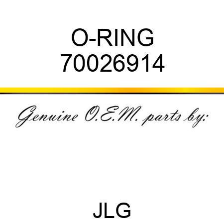 O-RING 70026914