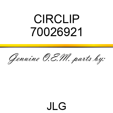 CIRCLIP 70026921