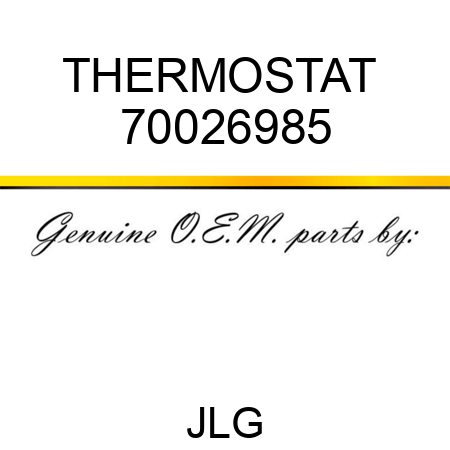THERMOSTAT  70026985