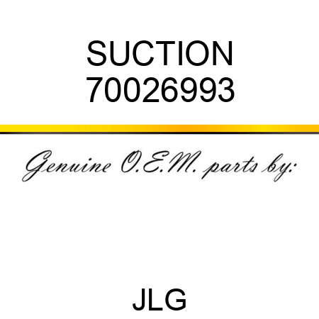 SUCTION 70026993