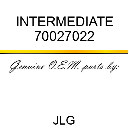 INTERMEDIATE 70027022