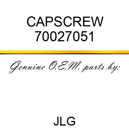CAPSCREW 70027051