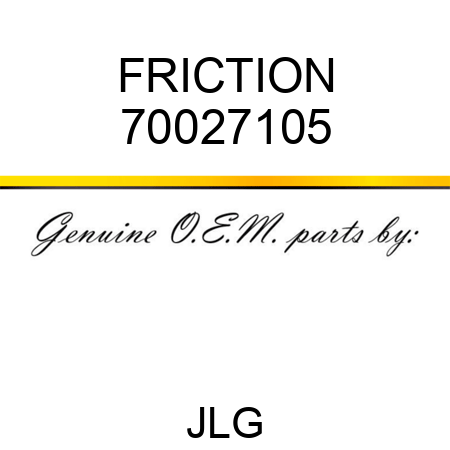 FRICTION 70027105