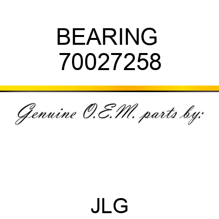 BEARING  70027258