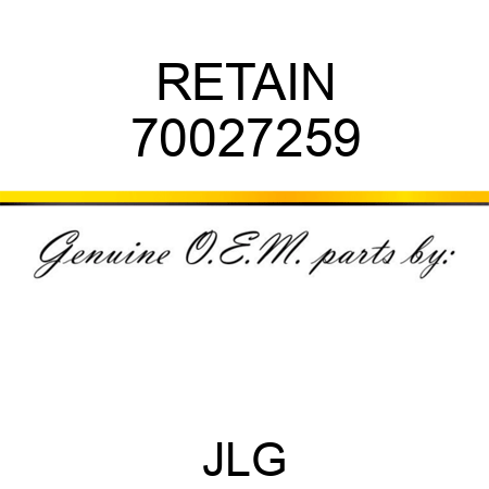 RETAIN 70027259