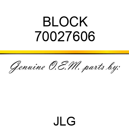 BLOCK 70027606
