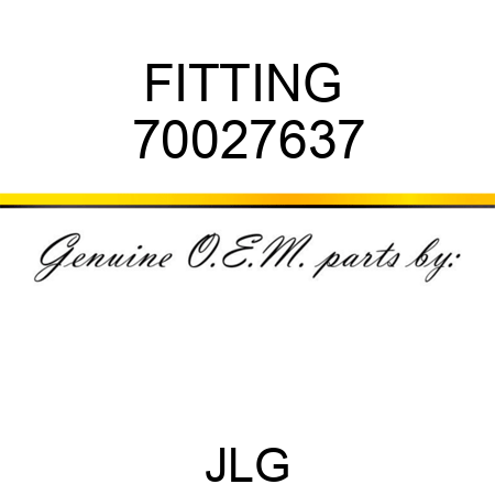FITTING  70027637