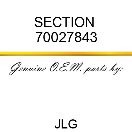 SECTION  70027843