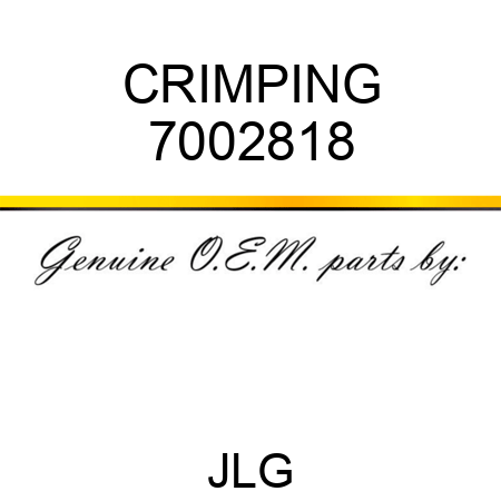 CRIMPING 7002818