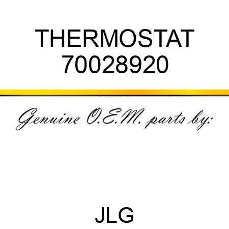 THERMOSTAT 70028920