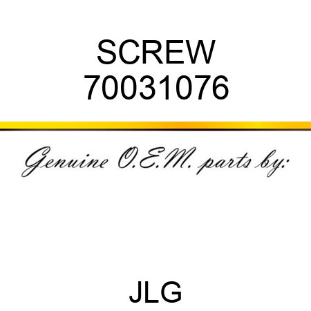 SCREW 70031076