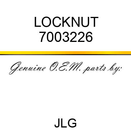 LOCKNUT 7003226