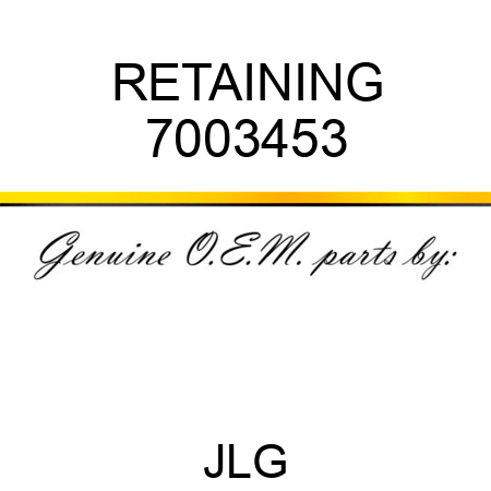RETAINING 7003453