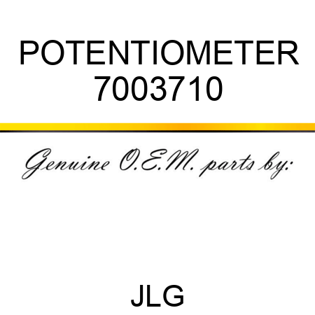 POTENTIOMETER 7003710
