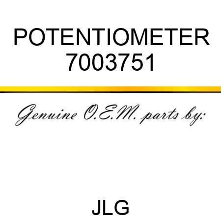 POTENTIOMETER 7003751