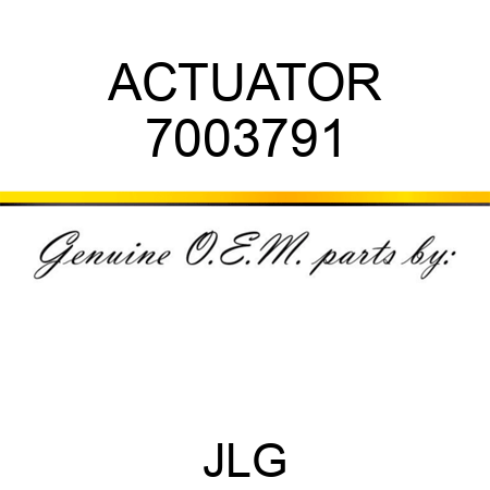 ACTUATOR 7003791