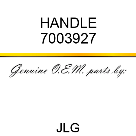 HANDLE 7003927