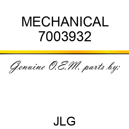 MECHANICAL 7003932