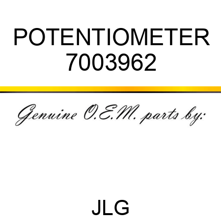 POTENTIOMETER 7003962