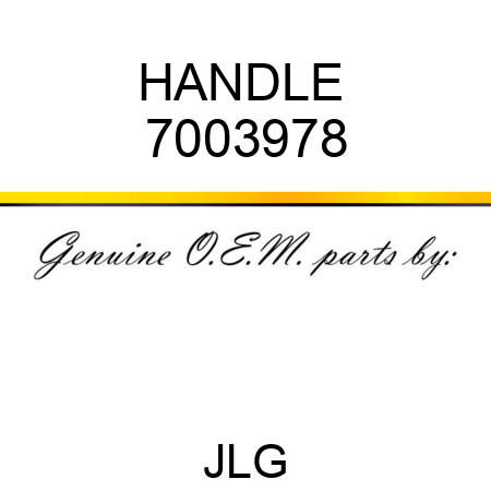 HANDLE  7003978