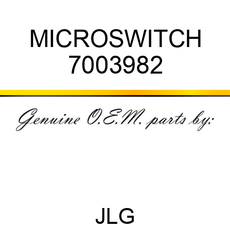 MICROSWITCH 7003982